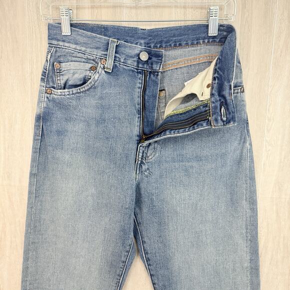 Levi's 701 Jeans Womens 26 Selvedge Big Hidden Rivets Light Wash Denim - Picture 9 of 16